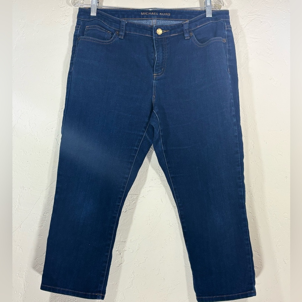 Michael Kors Navy Cropped Jeans